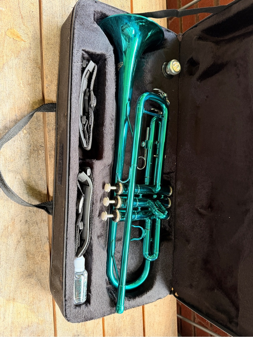 Metallic Teal Trumpet with Case - Like New